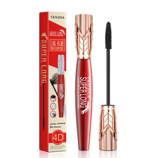 YANQINA Waterproof 4D Crown Mascara - Sweatproof & Volume