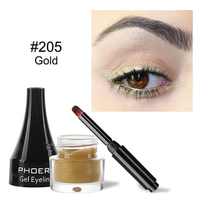 PHOERA Ten-Color Gel Eyeliner - Vibrant & Long-Lasting